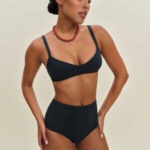 Reformation Azure Bikini Bottom Black Small